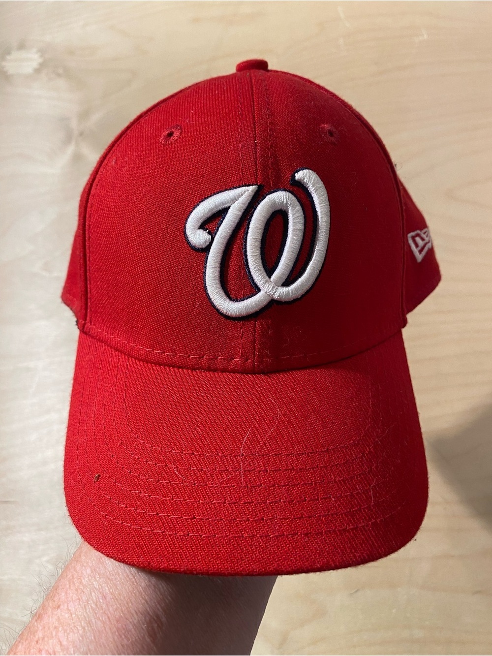 New Era Child Youth Red Washington Nationals Baseball Fitted Cap (RS)